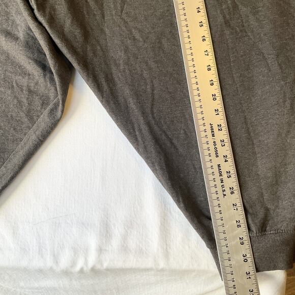 Woman Within Women Pants 3X Gray Sweatpants Fleece Button Pockets 22" Inseam - Picture 5 of 11